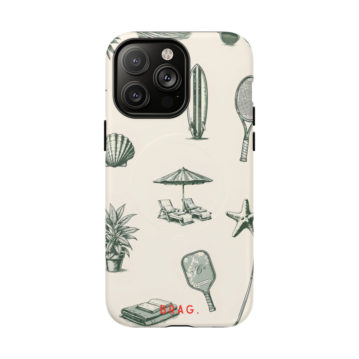 Beach Club MagSafe Tough Phone Case — Magnetic Protective Cover