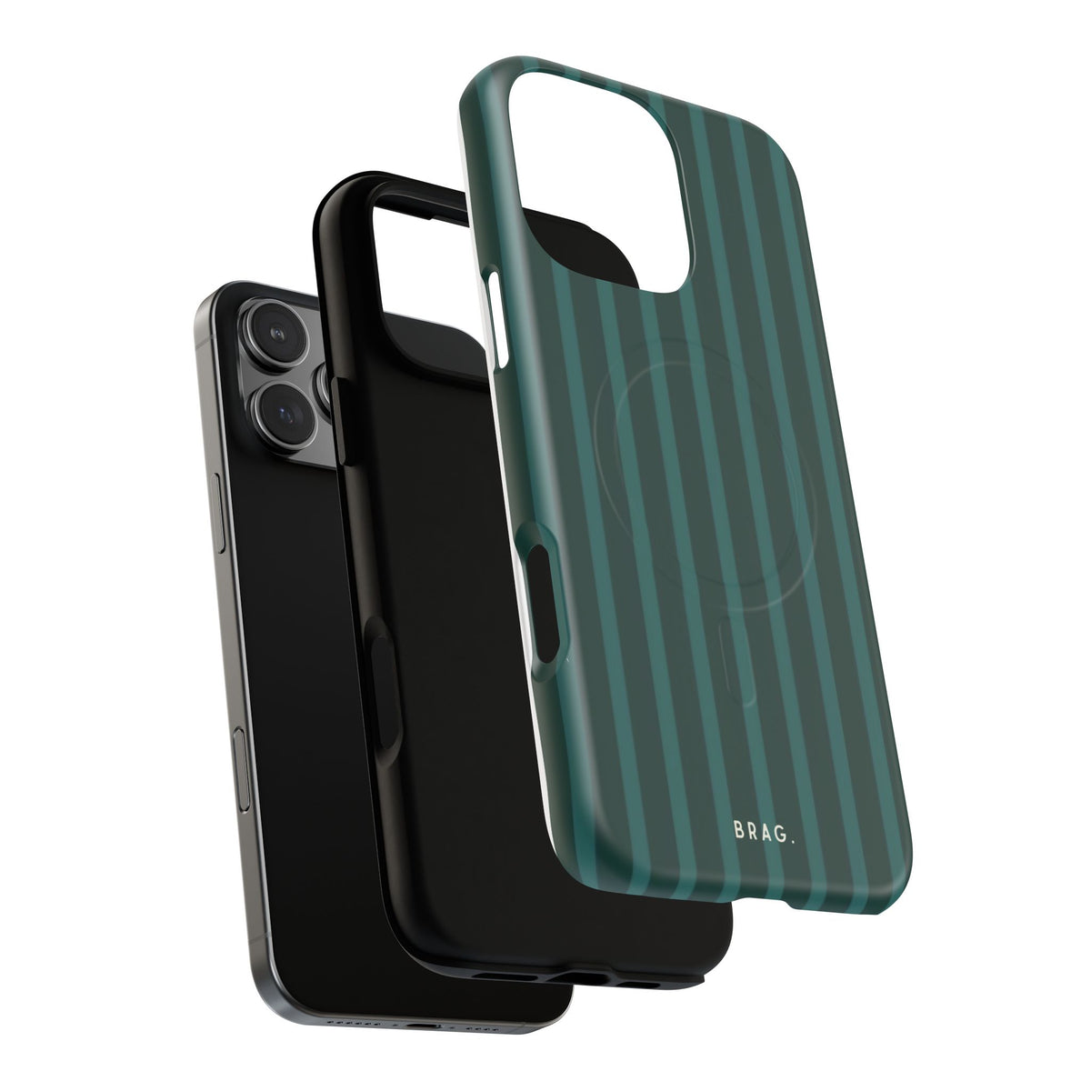 Forest Stripe MagSafe Tough Phone Case — Magnetic Protective Cover