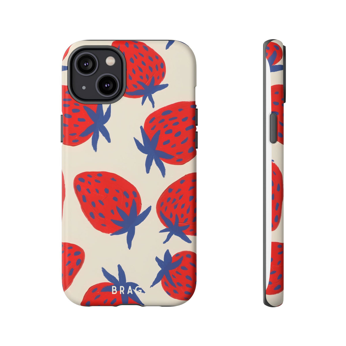 Strawberry Field Tough Phone Case – Shockproof Protective iPhone Cover