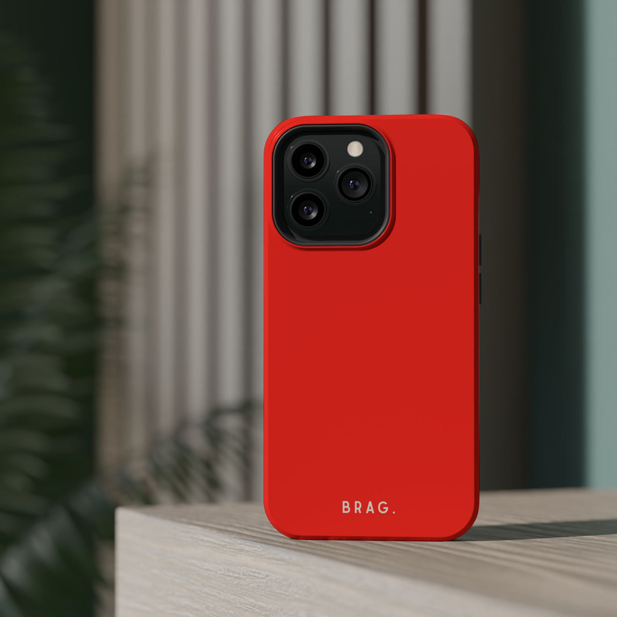 Brag Red Magnetic Impact-Resistant Phone Case