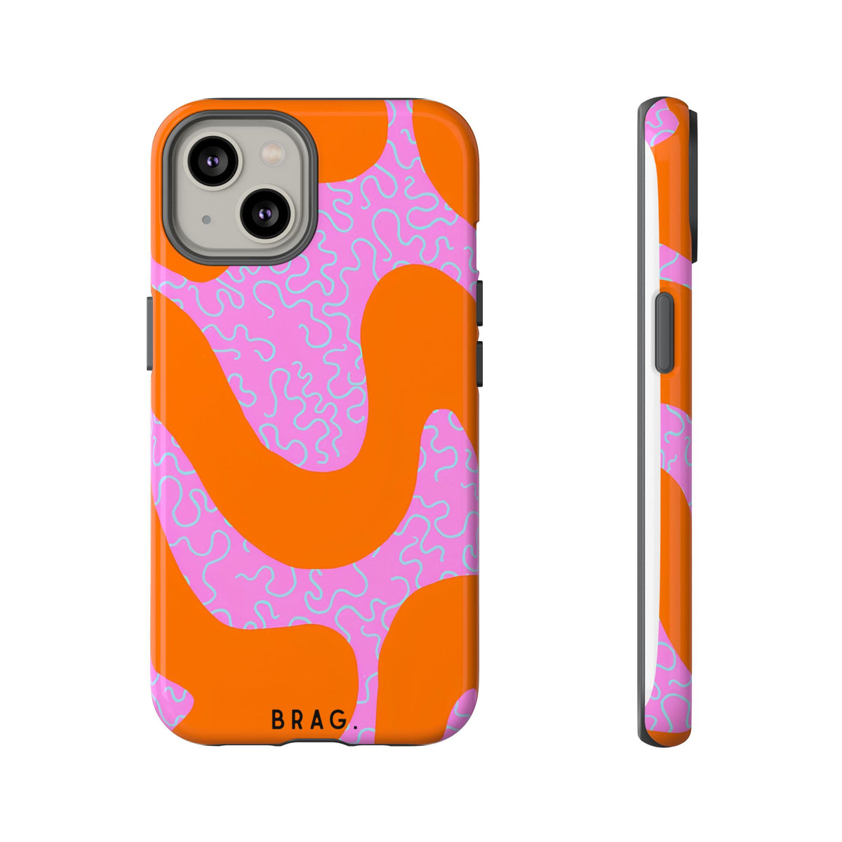 Coral Kiss Tough Phone Case – Shockproof Protective iPhone Cover