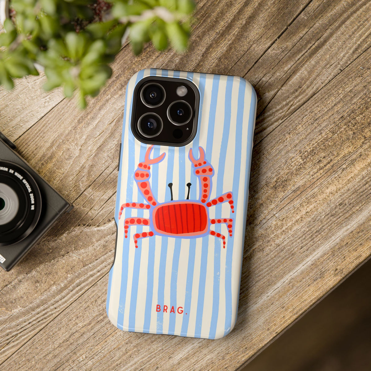 Azure Crab Magnetic Impact-Resistant Phone Case