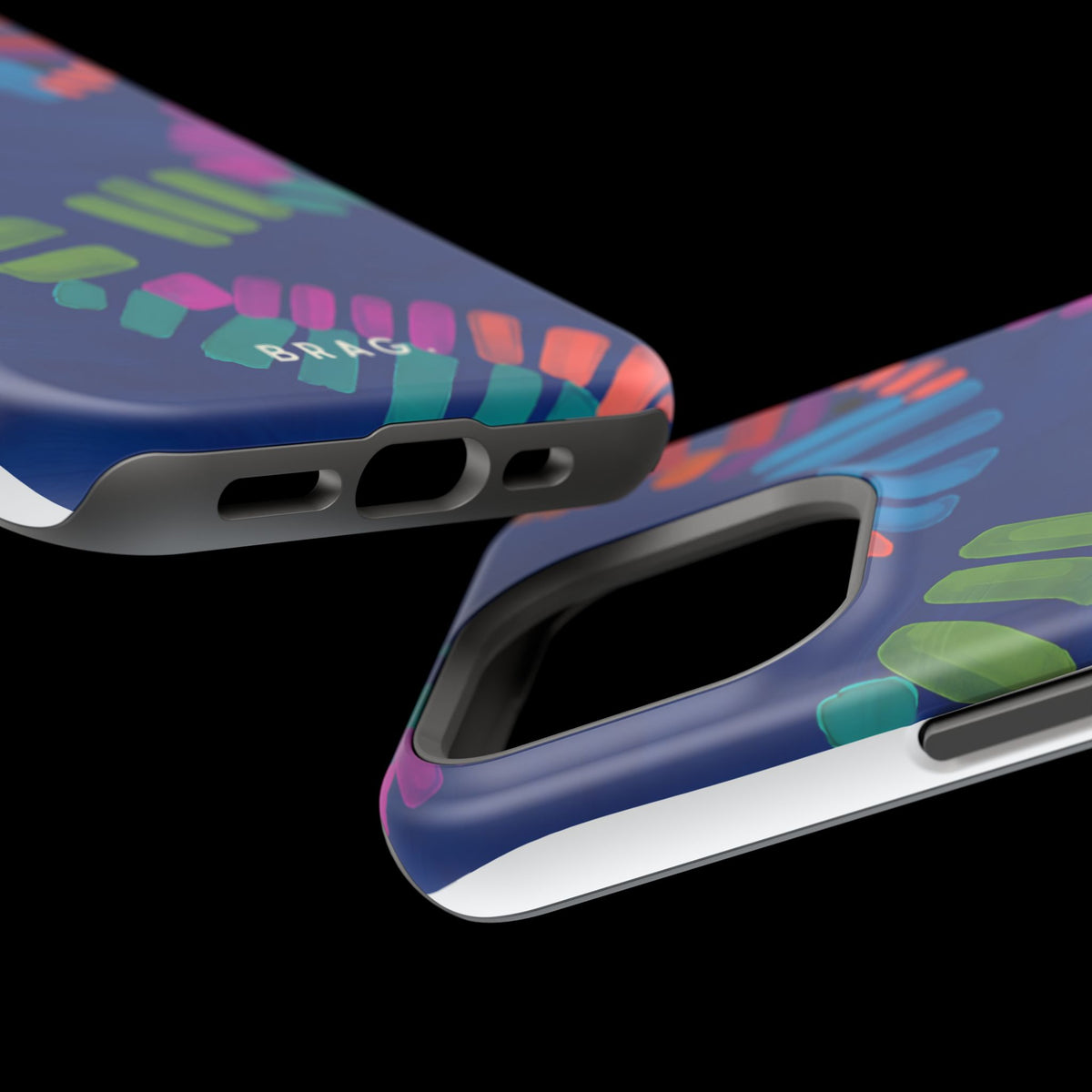 Blue Palm Magnetic Impact-Resistant Phone Case