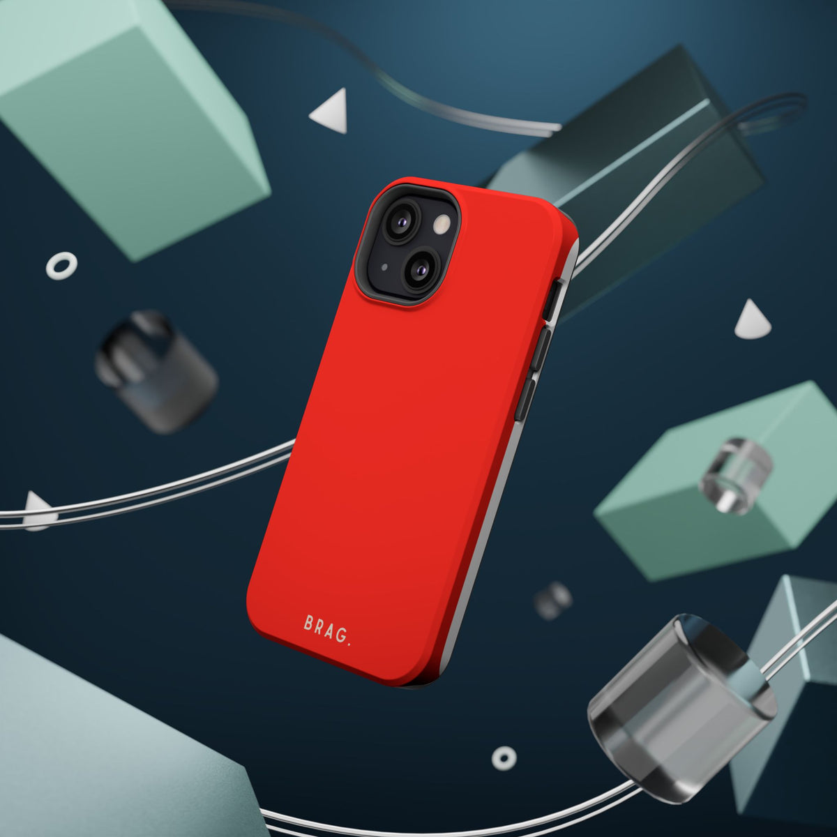 Brag Red Magnetic Impact-Resistant Phone Case