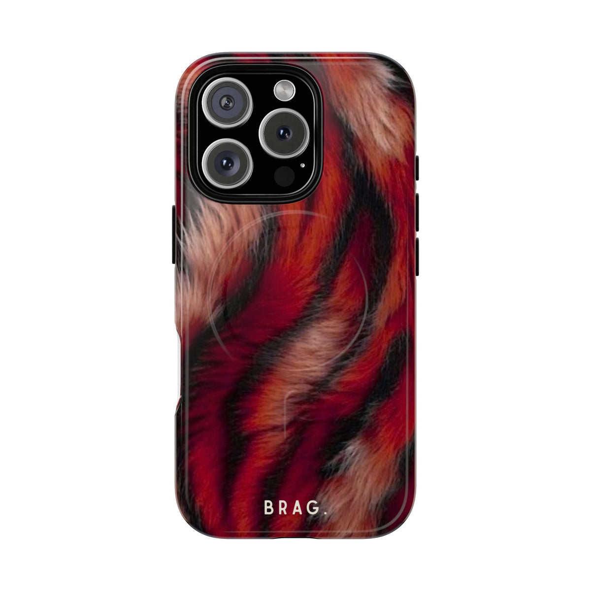 Red Rush MagSafe Tough Phone Case — Magnetic Protective Cover