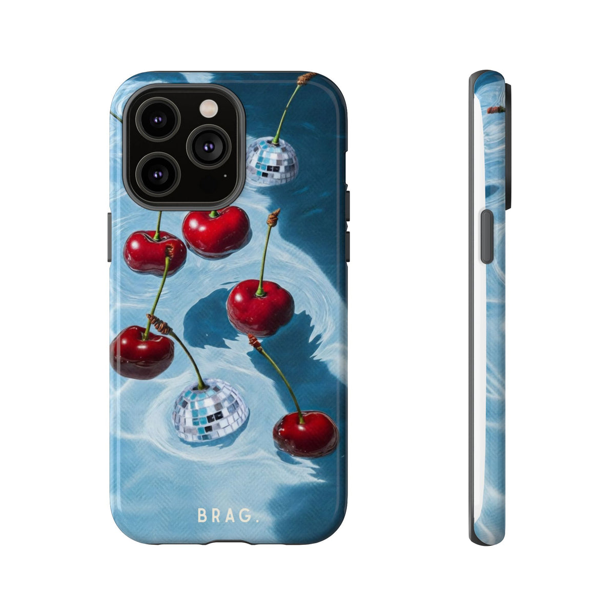 Cherry Ice Tough Phone Case – Shockproof Protective iPhone Cover