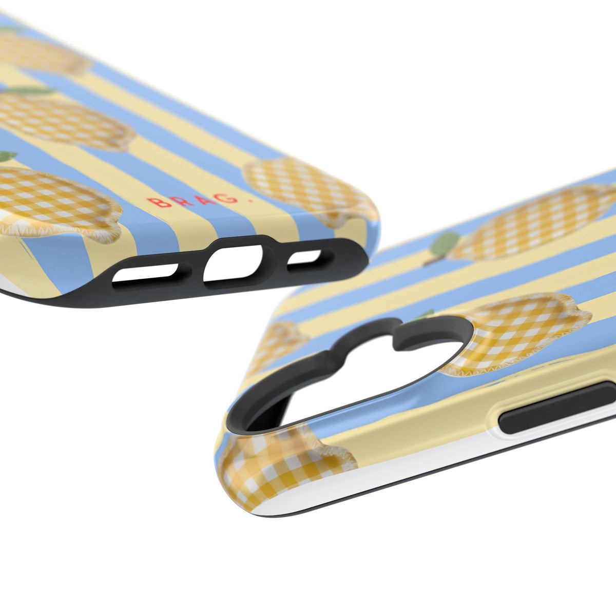 Lemon checks Magnetic Impact-Resistant Phone Case