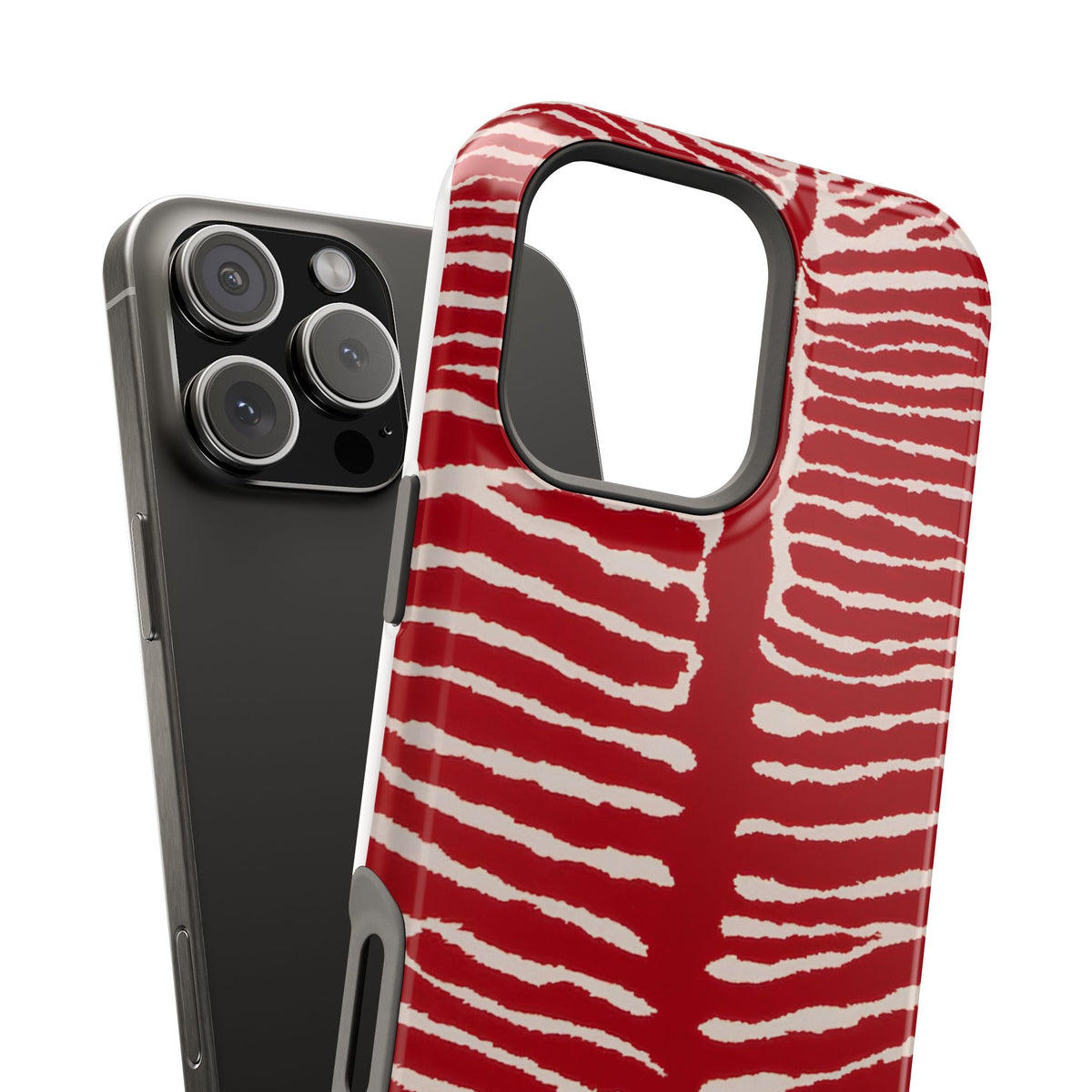 Striped Heat Magnetic Impact-Resistant Phone Case