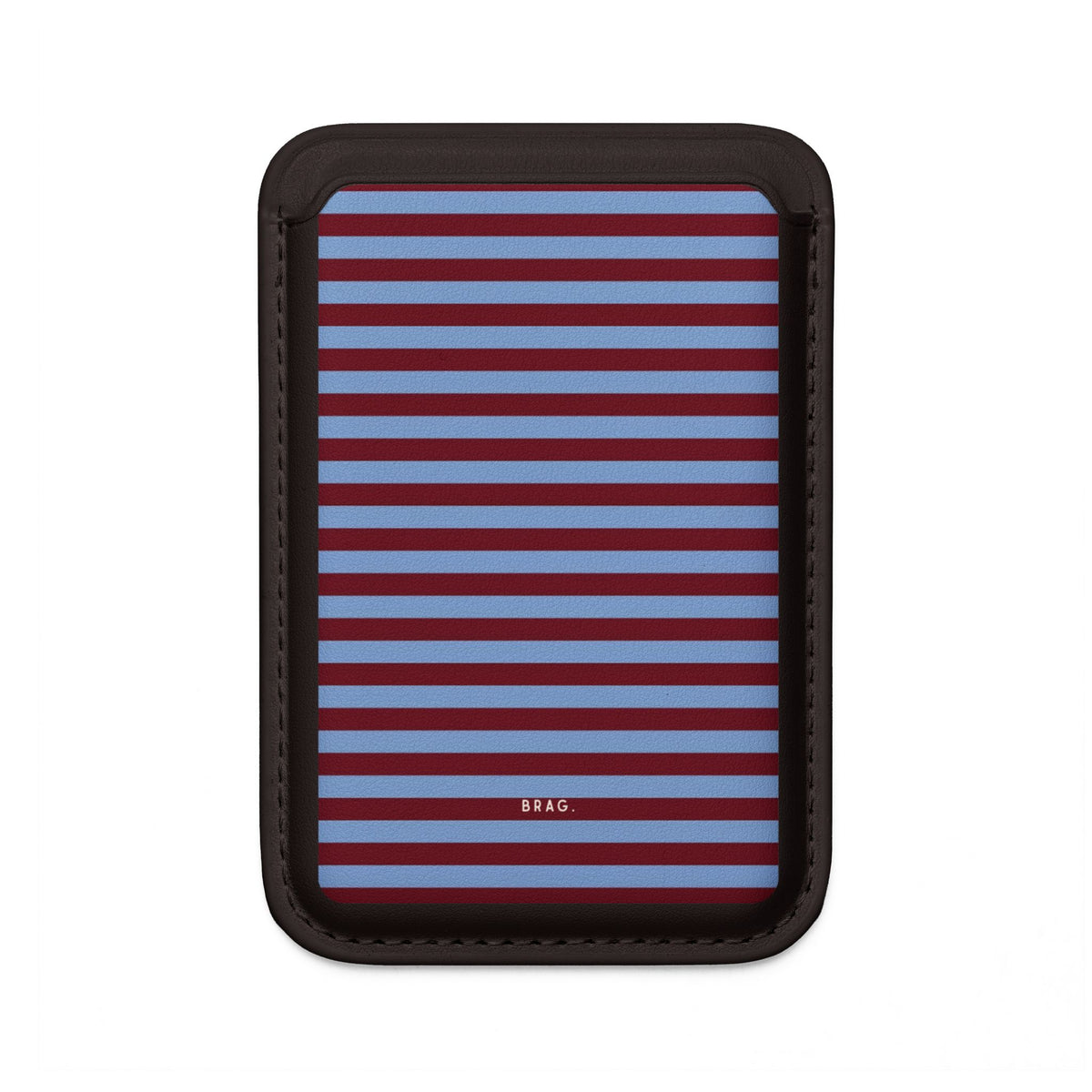 Varsity Stripe MagSafe Vegan Wallet — Slim Phone Card Holder