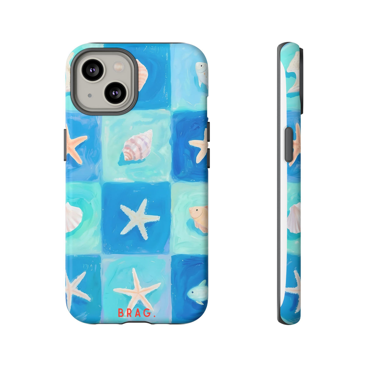 Saltwater Tiles Tough Phone Case – Shockproof Protective iPhone Cover
