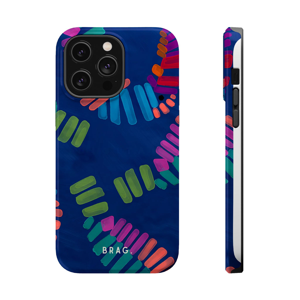 Blue Palm Magnetic Impact-Resistant Phone Case