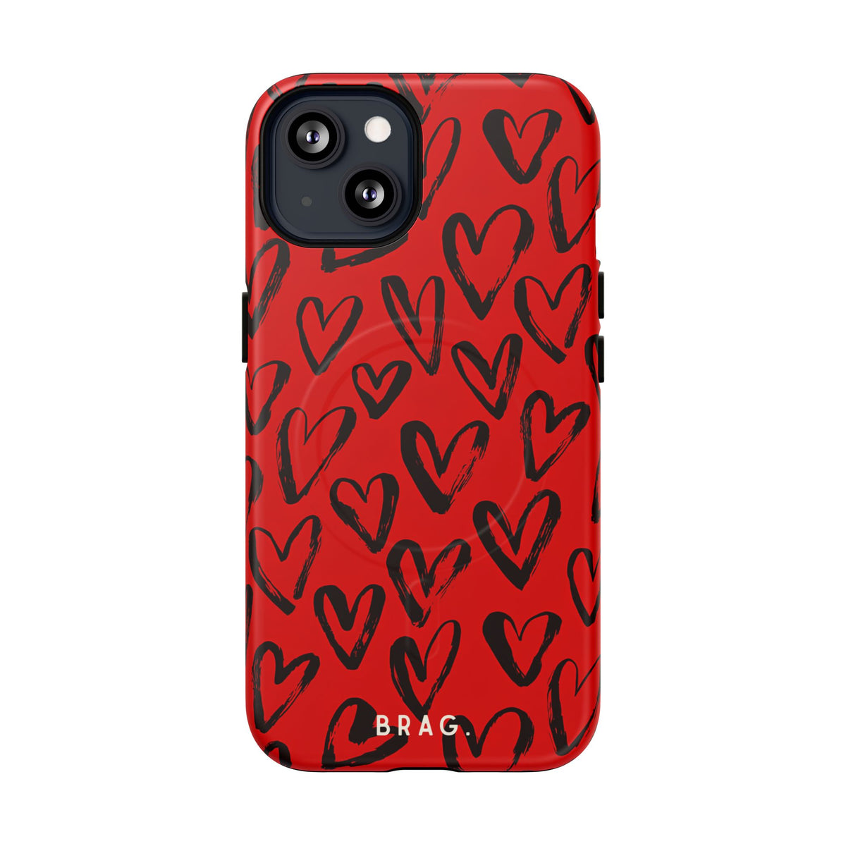 Fire Heart MagSafe Tough Phone Case — Magnetic Protective Cover