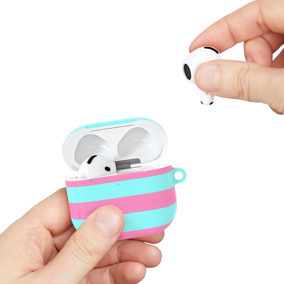 Taffy Stripe AirPod Case – Slim Protective Charging Case