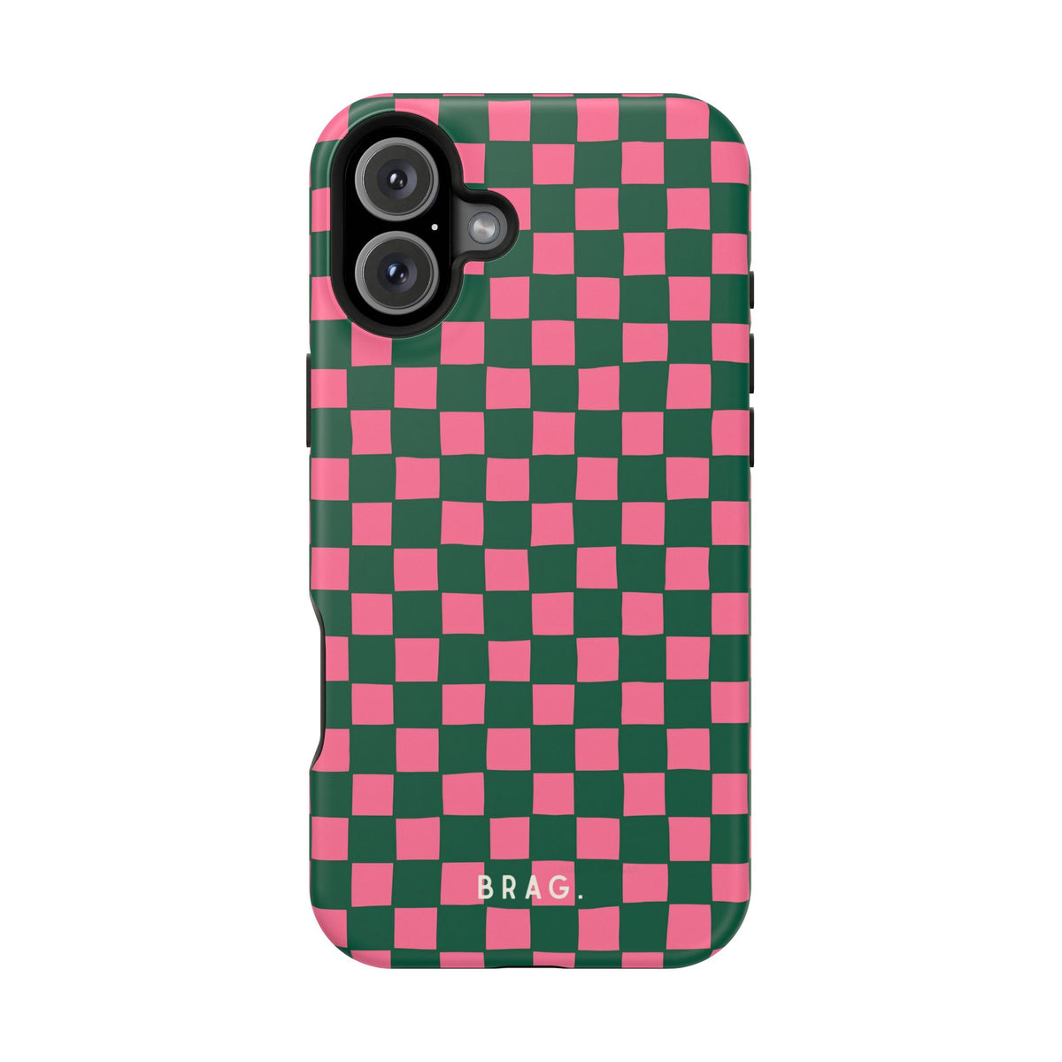 Rasberry Checks Magnetic Impact-Resistant Phone Case