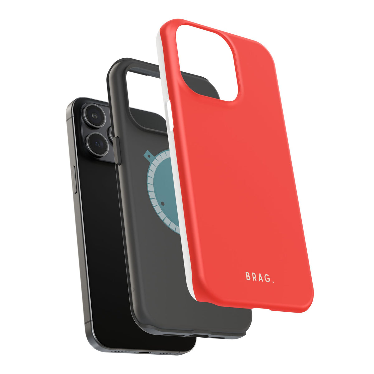 Brag Red Magnetic Impact-Resistant Phone Case