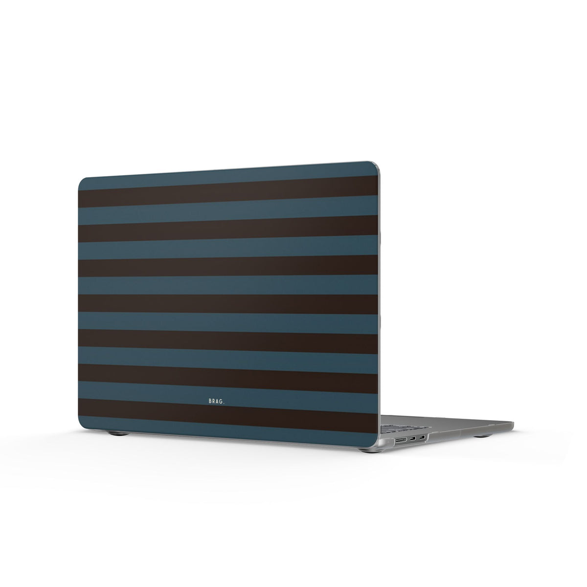 Seaside Stripe Matte MacBook Case — Slim Protective Laptop Cover