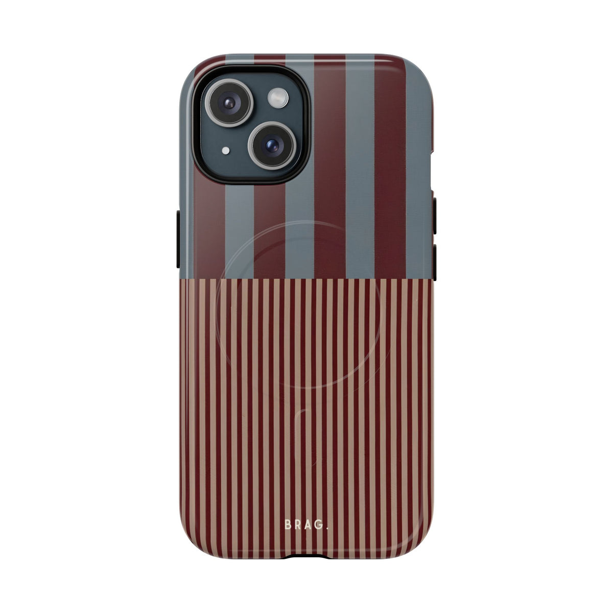 Candy Stripe MagSafe Tough Phone Case — Magnetic Protective Cover