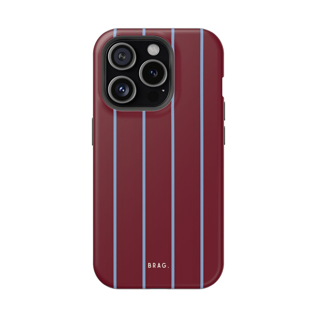 Bordeaux Stripe Magnetic Impact-Resistant Phone Case