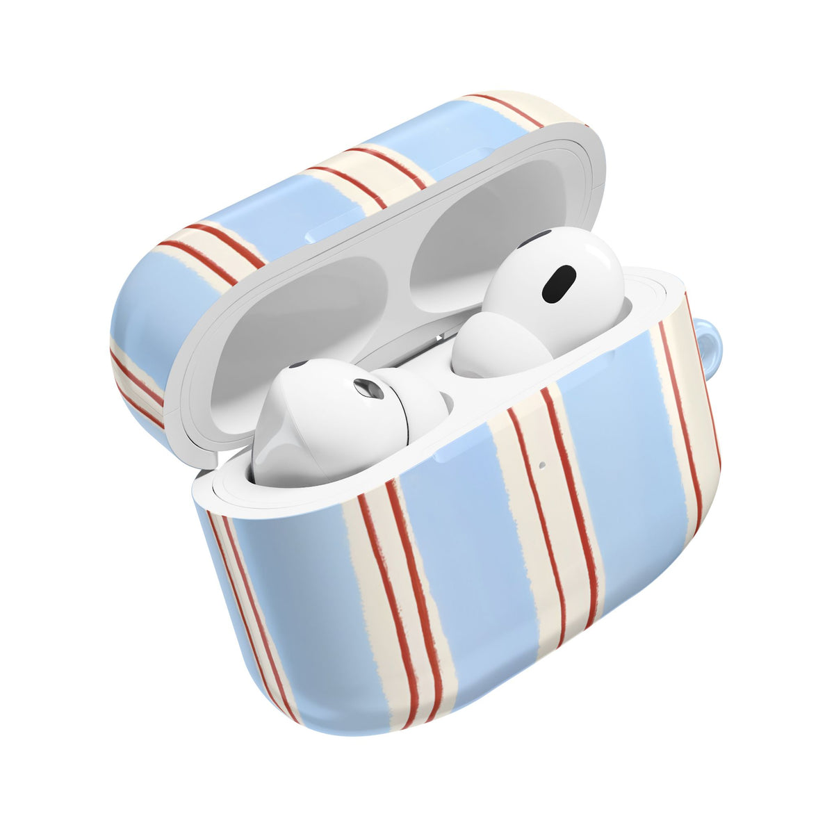 Blue Linen AirPod Case – Slim Protective Charging Case