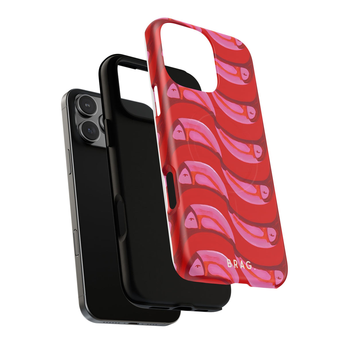 Pink Current MagSafe Tough Phone Case — Magnetic Protective Cover