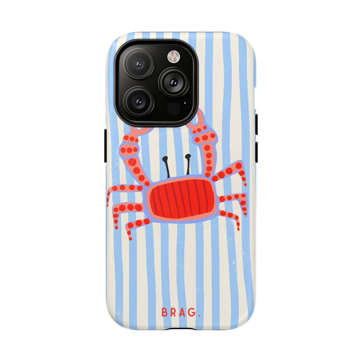 Azure Crab MagSafe Tough Phone Case — Magnetic Protective Cover