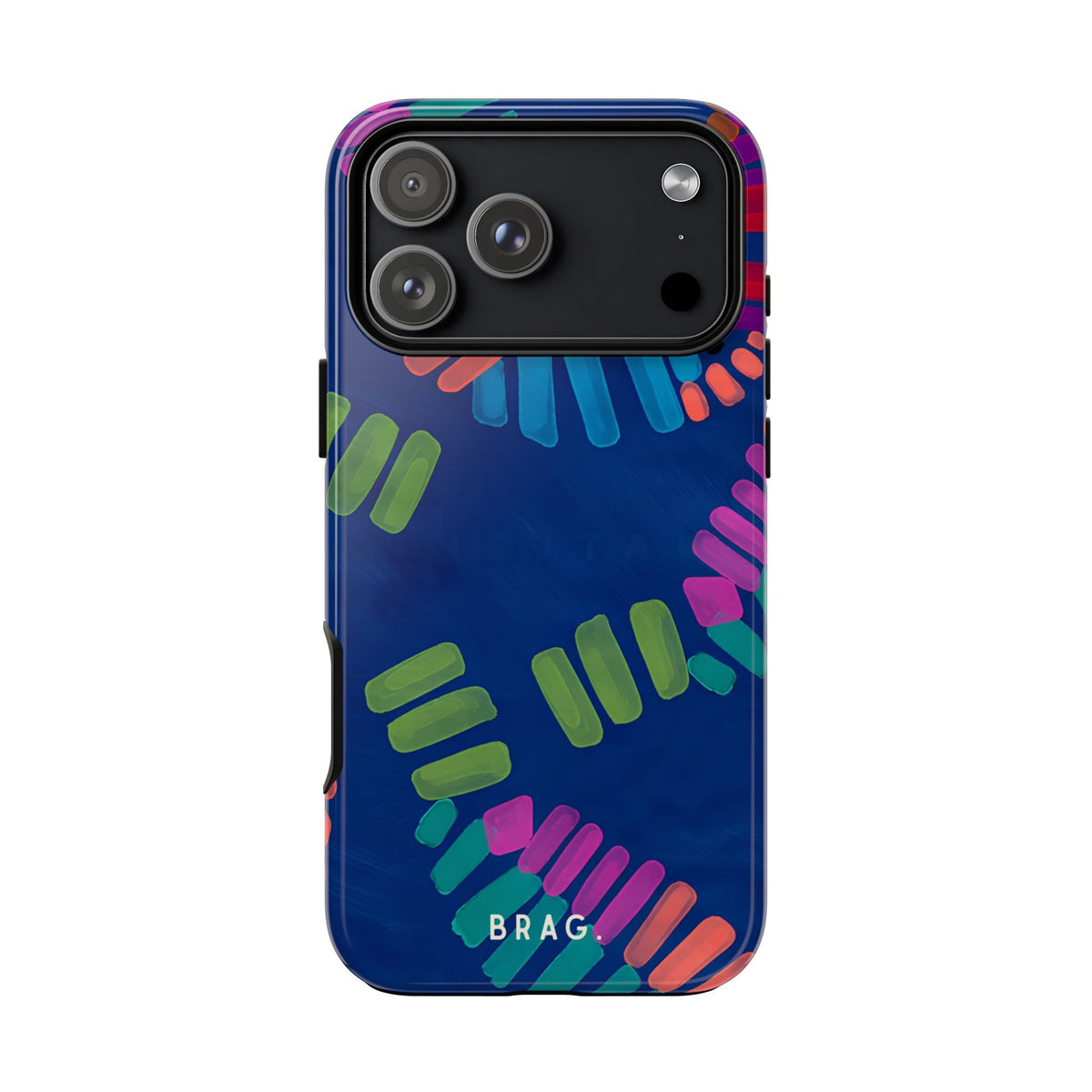 Blue Palm Tough Phone Case – Shockproof Protective iPhone Cover