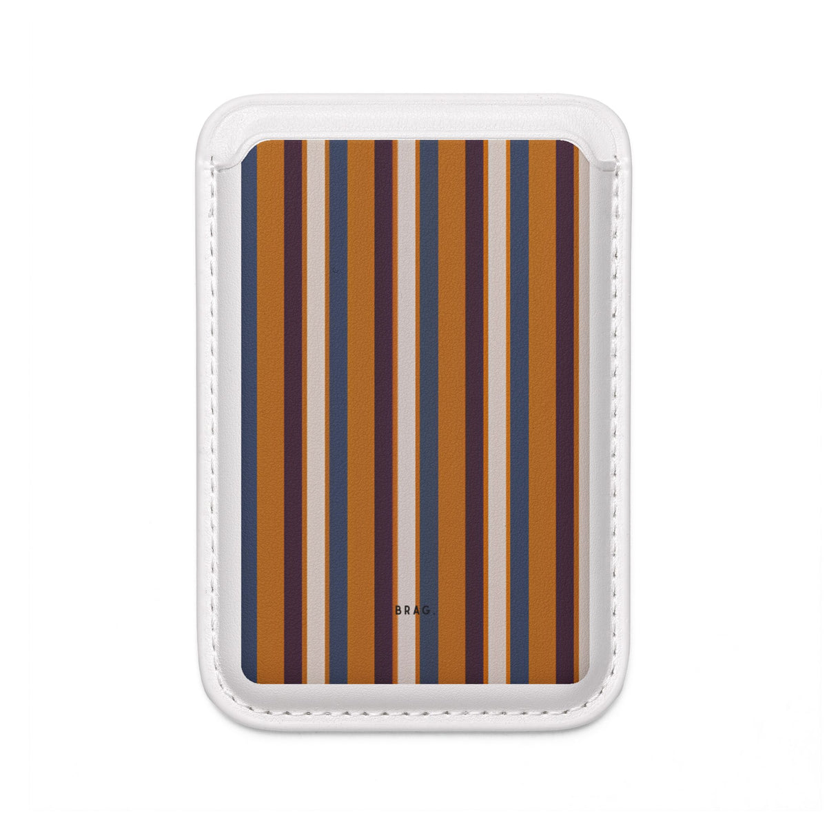 Sunset Stripe MagSafe Vegan Wallet — Slim Phone Card Holder