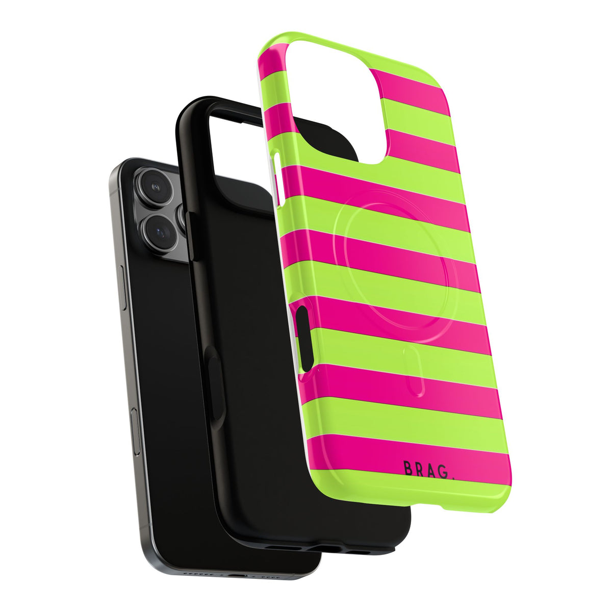 Electric Lime MagSafe Tough Phone Case — Magnetic Protective Cover