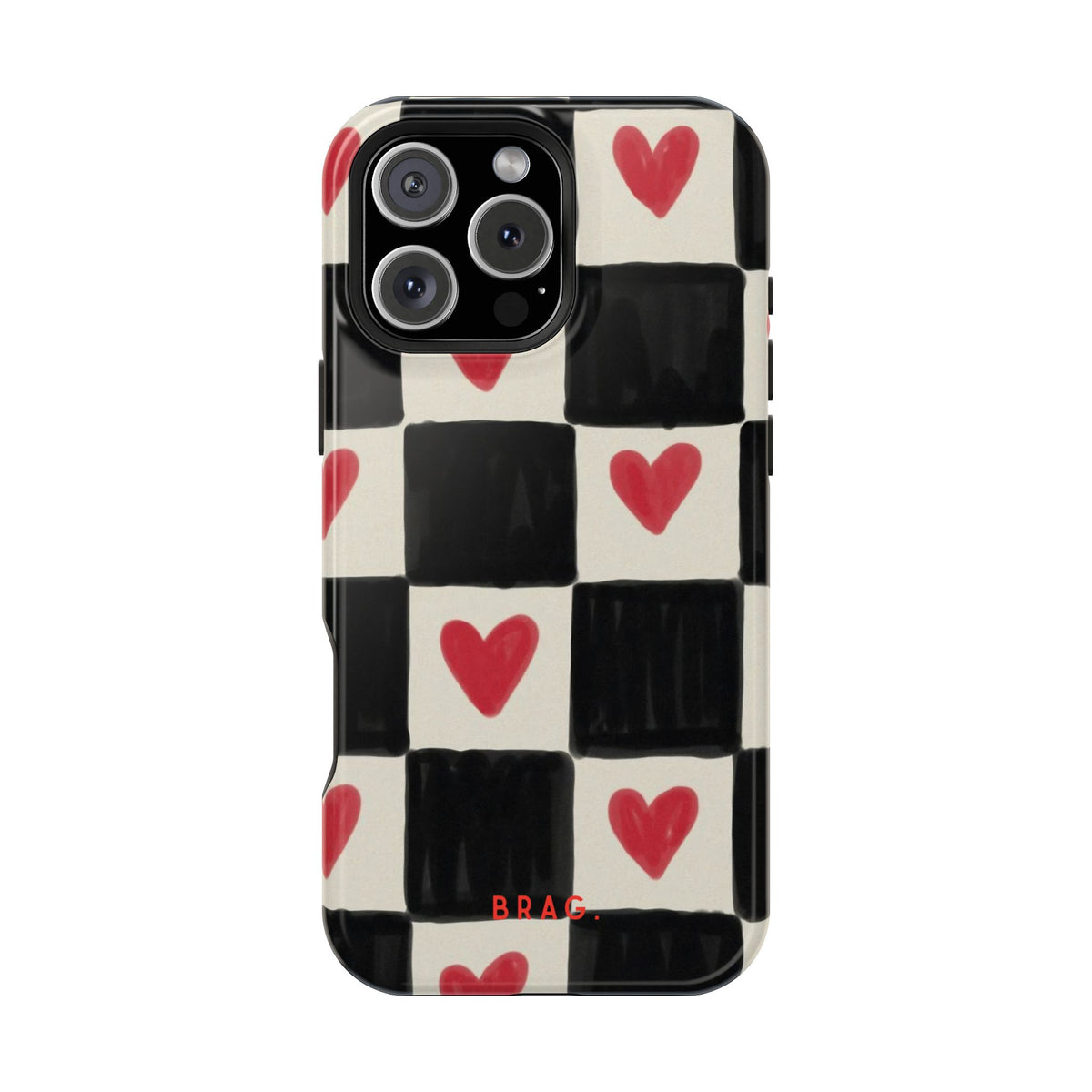 Heart Check Magnetic Impact-Resistant Phone Case