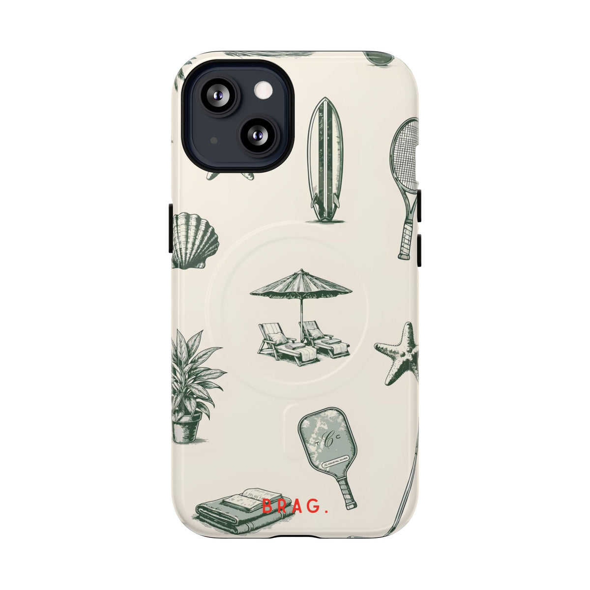 Beach Club MagSafe Tough Phone Case — Magnetic Protective Cover