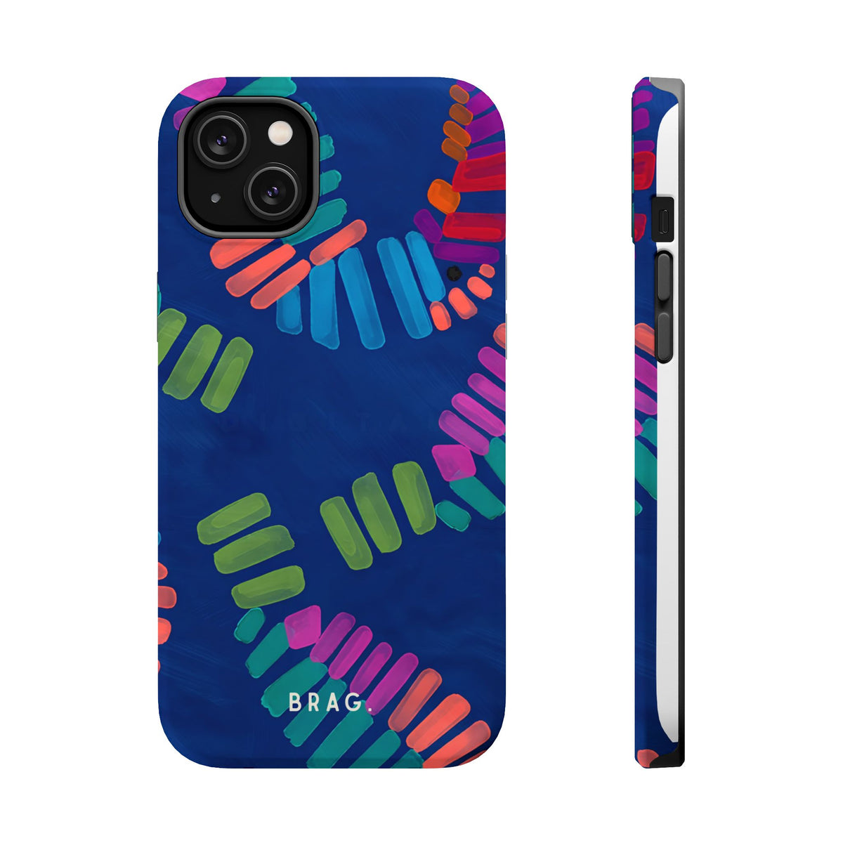 Blue Palm Magnetic Impact-Resistant Phone Case