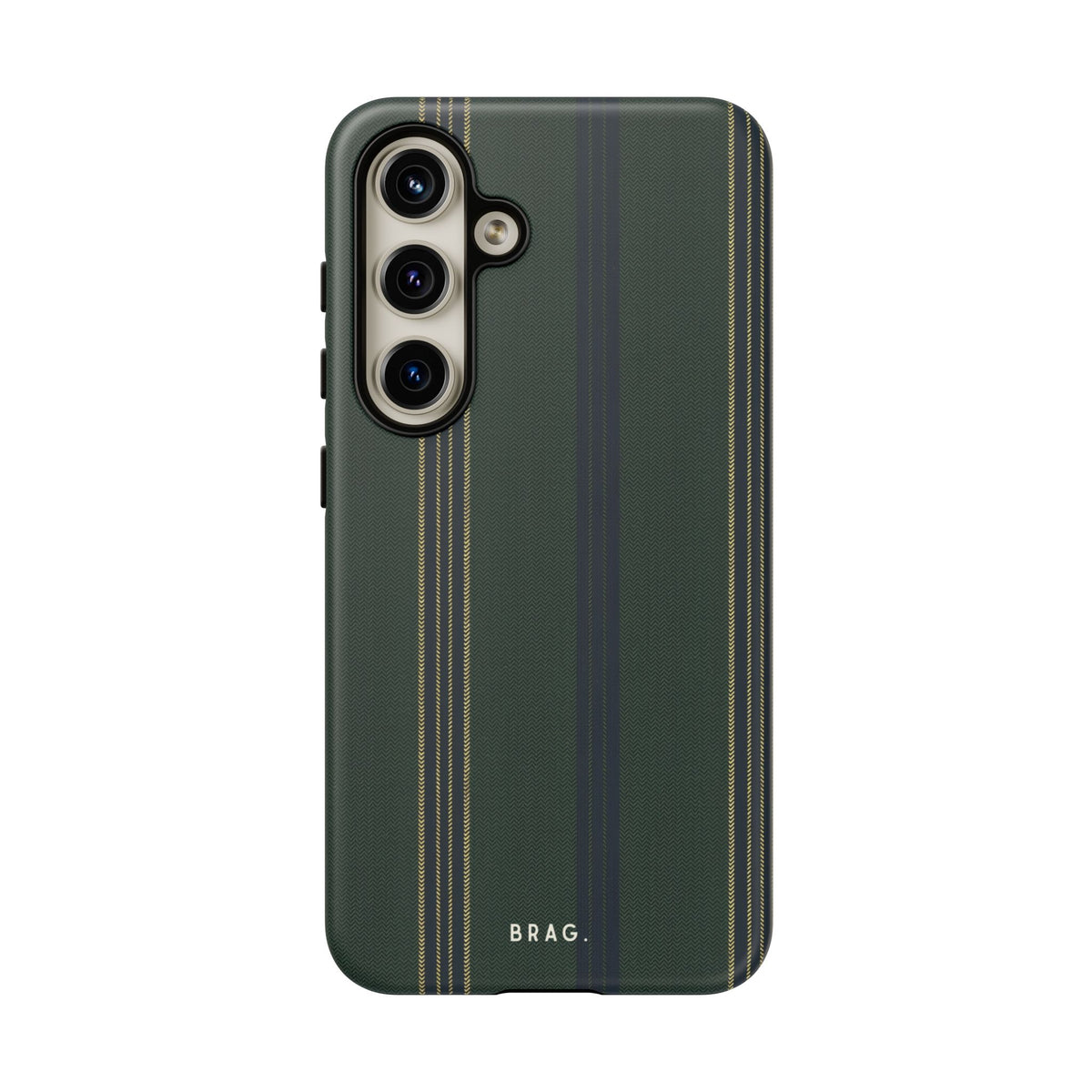 Olive Pinstripe Tough Phone Case – Shockproof Protective iPhone Cover