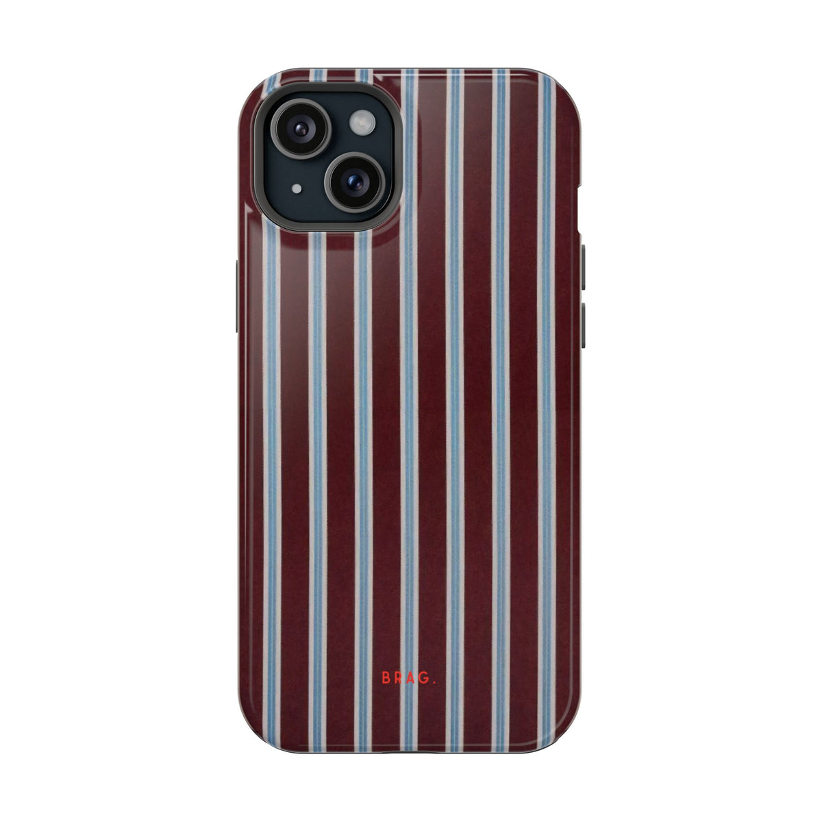Maroon Lines Magnetic Impact-Resistant Phone Case