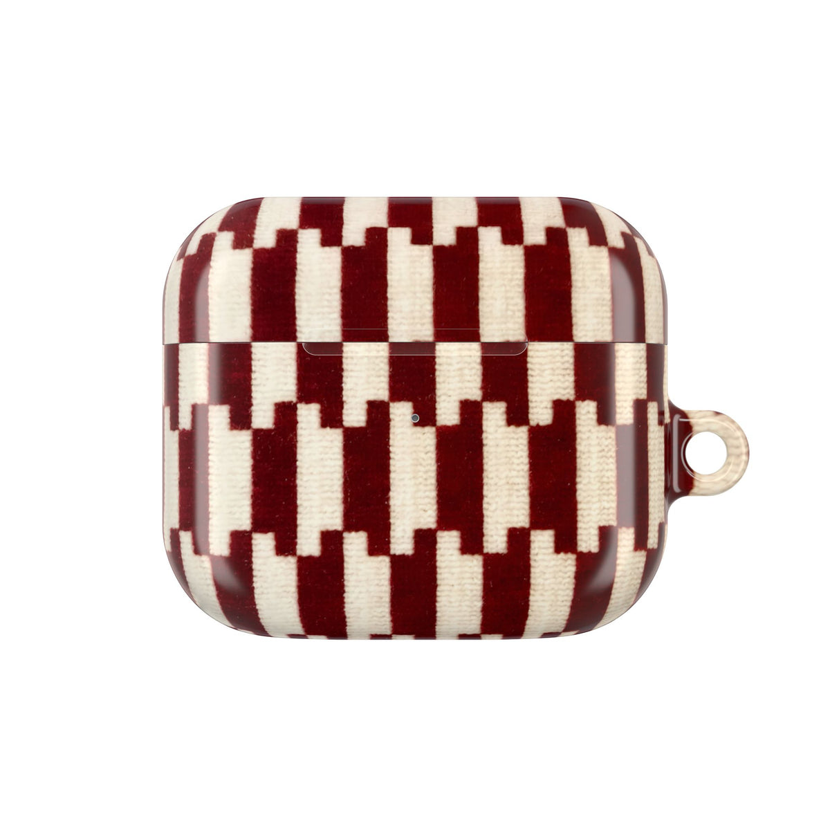 Wine & Cream AirPod Case – Slim Protective Charging Case
