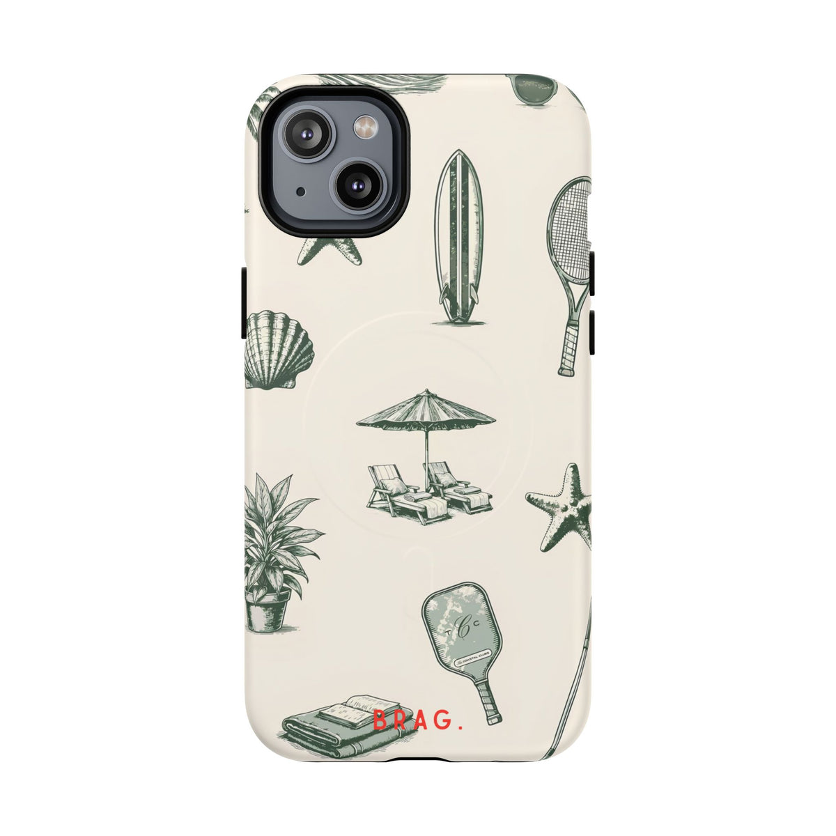 Beach Club MagSafe Tough Phone Case — Magnetic Protective Cover