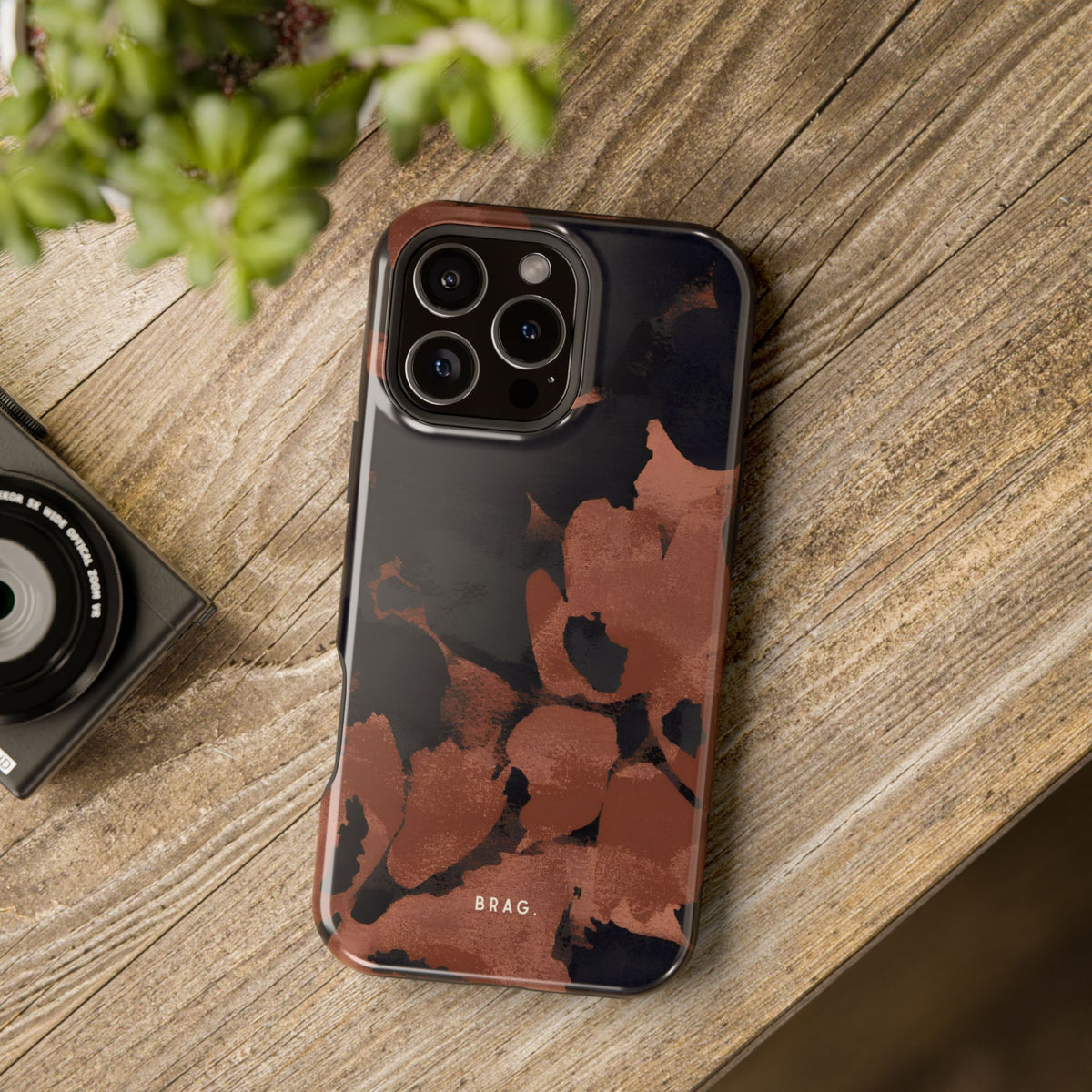 Terracotta Bloom Magnetic Impact-Resistant Phone Case