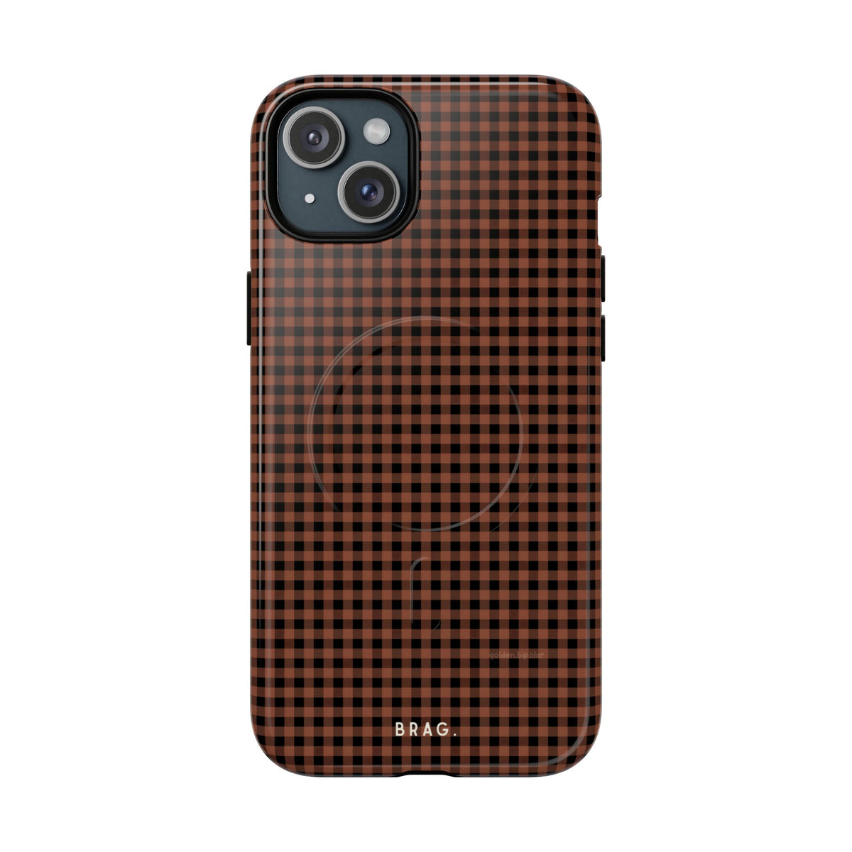 Cafe Check MagSafe Tough Phone Case — Magnetic Protective Cover
