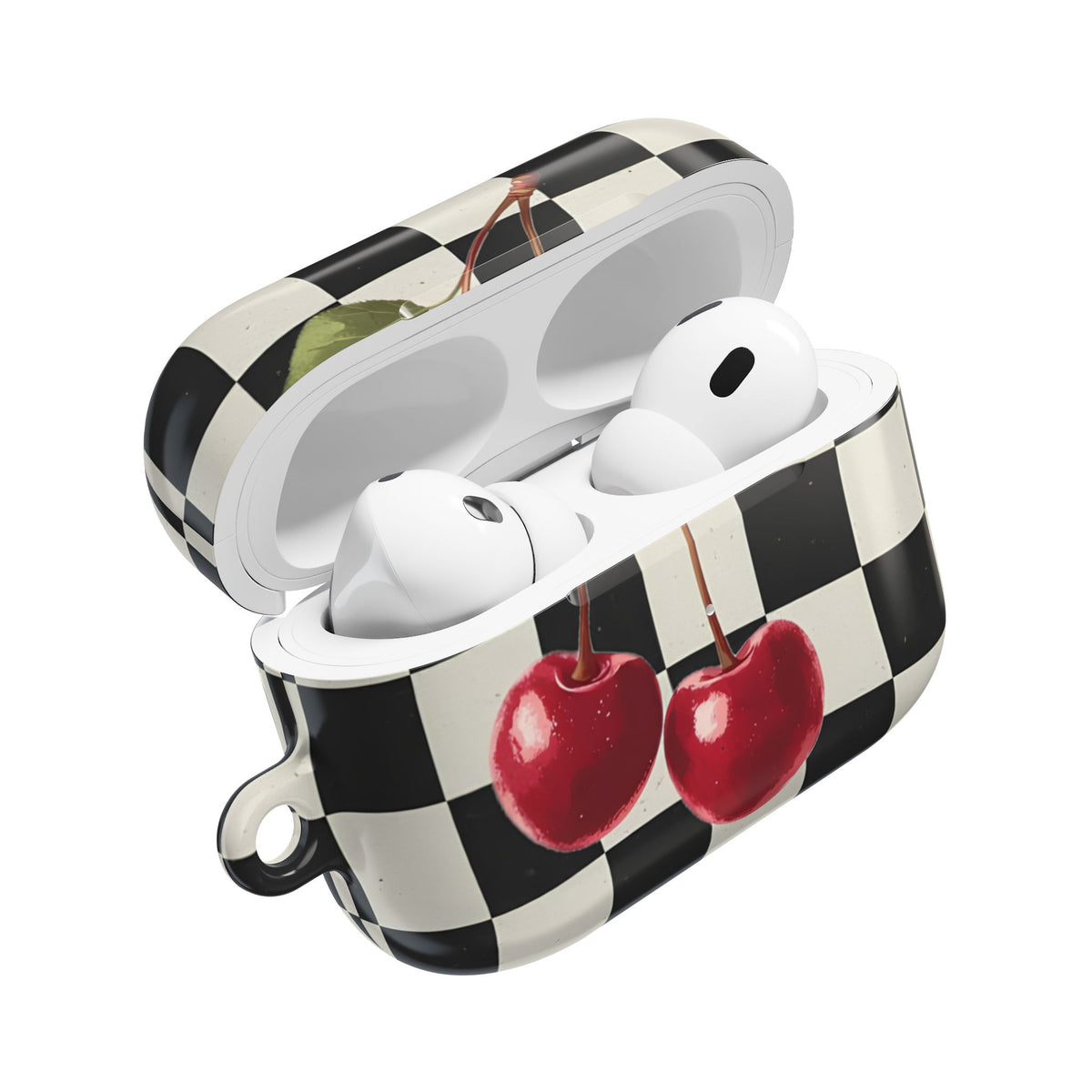 Cherry Check AirPod Case – Slim Protective Charging Case