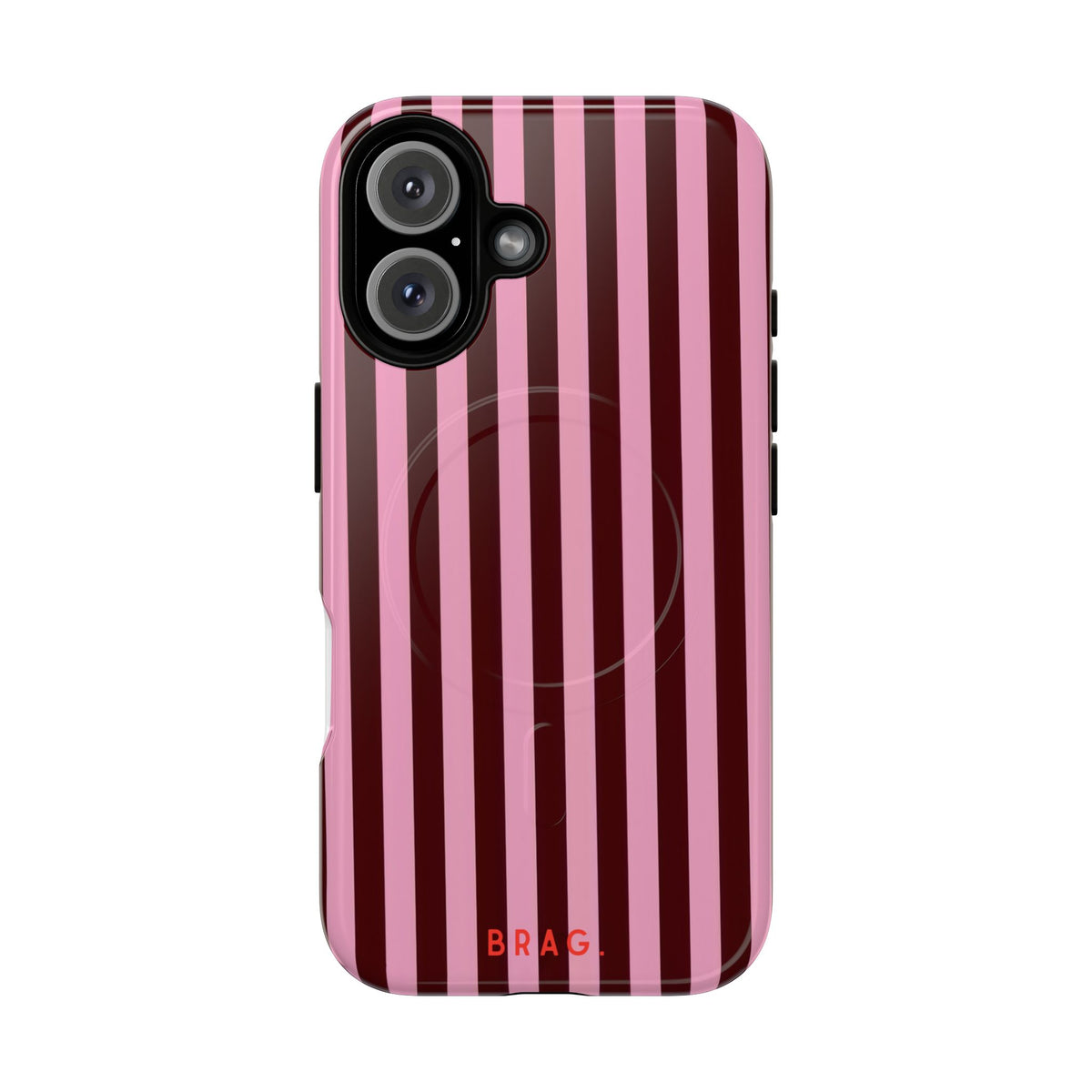Candy Stripe MagSafe Tough Phone Case — Magnetic Protective Cover