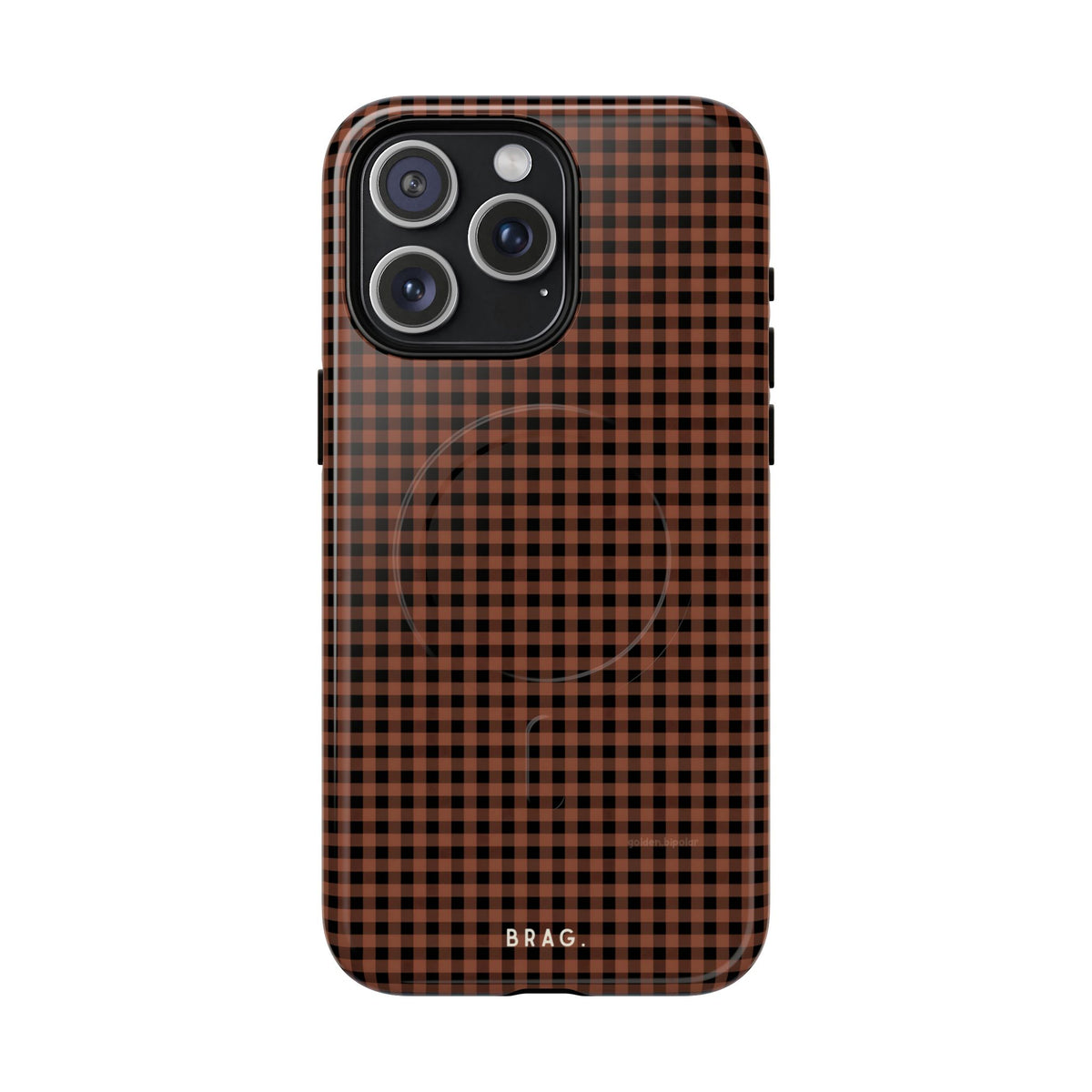 Cafe Check MagSafe Tough Phone Case — Magnetic Protective Cover