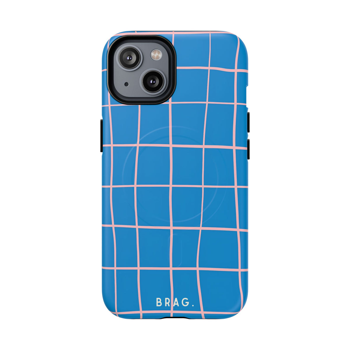 Coastal Grid MagSafe Tough Phone Case — Magnetic Protective Cover