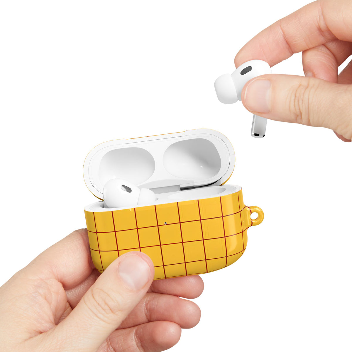 Cheese Grid AirPod Case – Slim Protective Charging Case