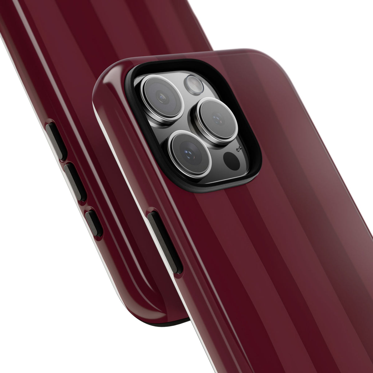 Dark Cherry Tough Phone Case – Shockproof Protective iPhone Cover