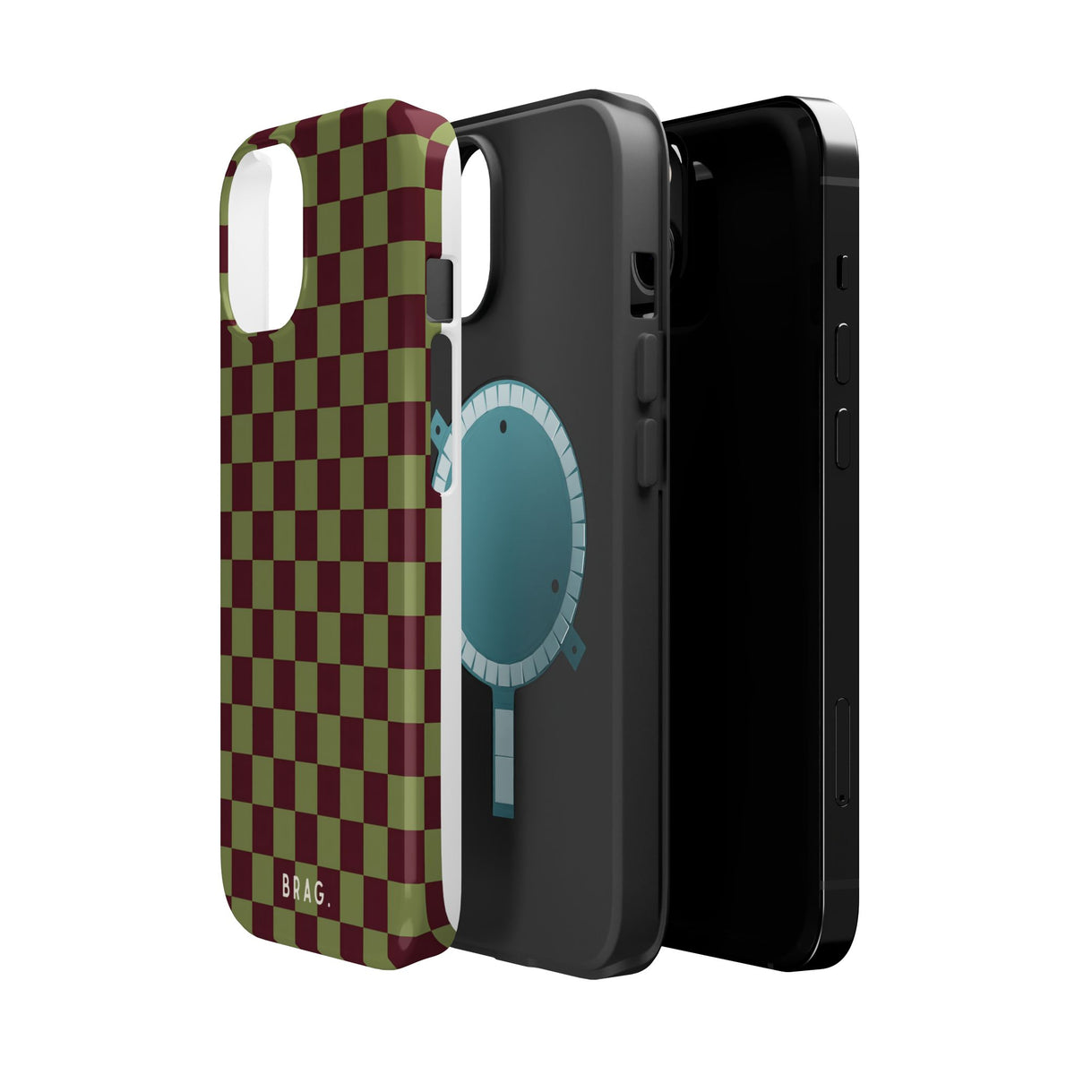 Lucky Check Magnetic Impact-Resistant Phone Case