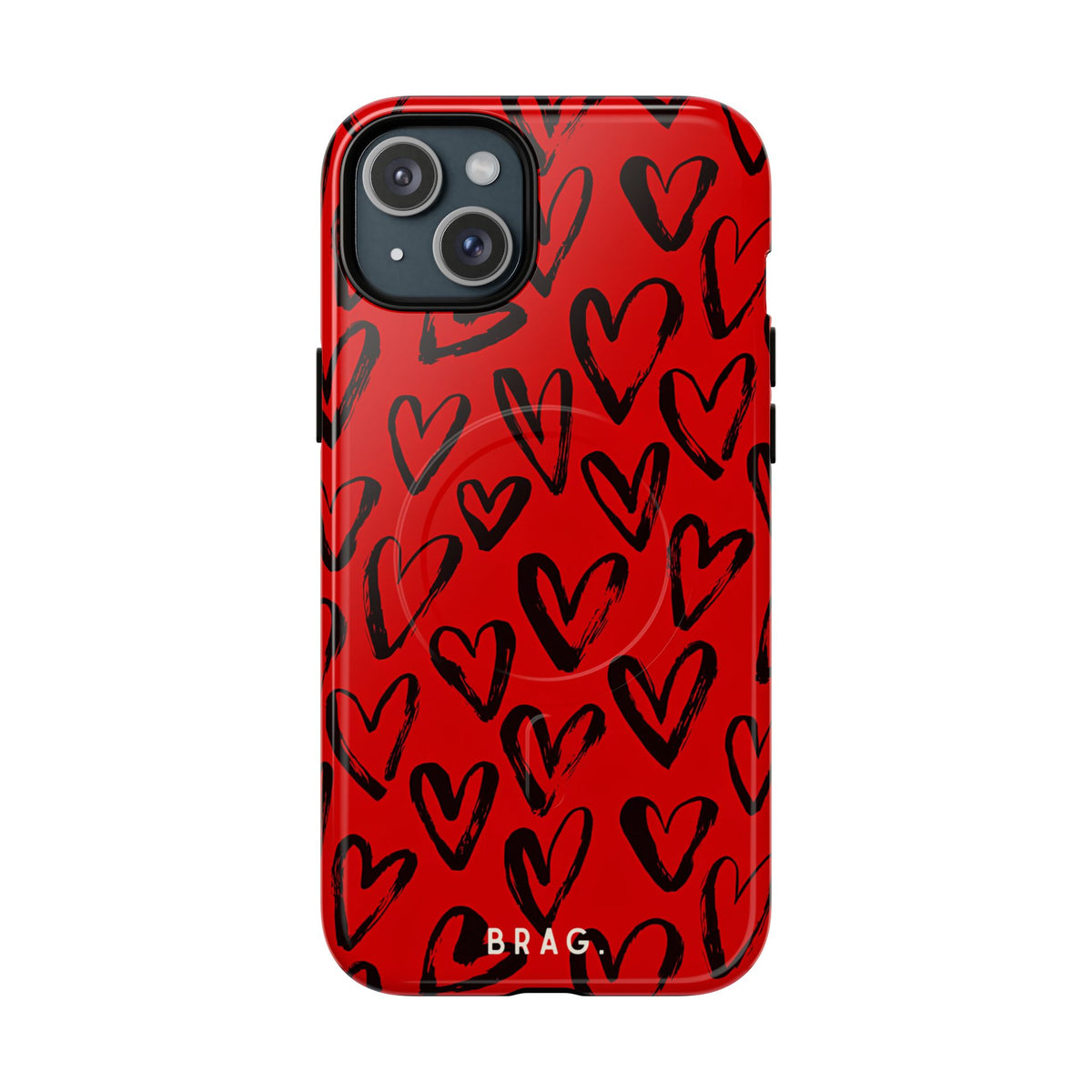 Fire Heart MagSafe Tough Phone Case — Magnetic Protective Cover