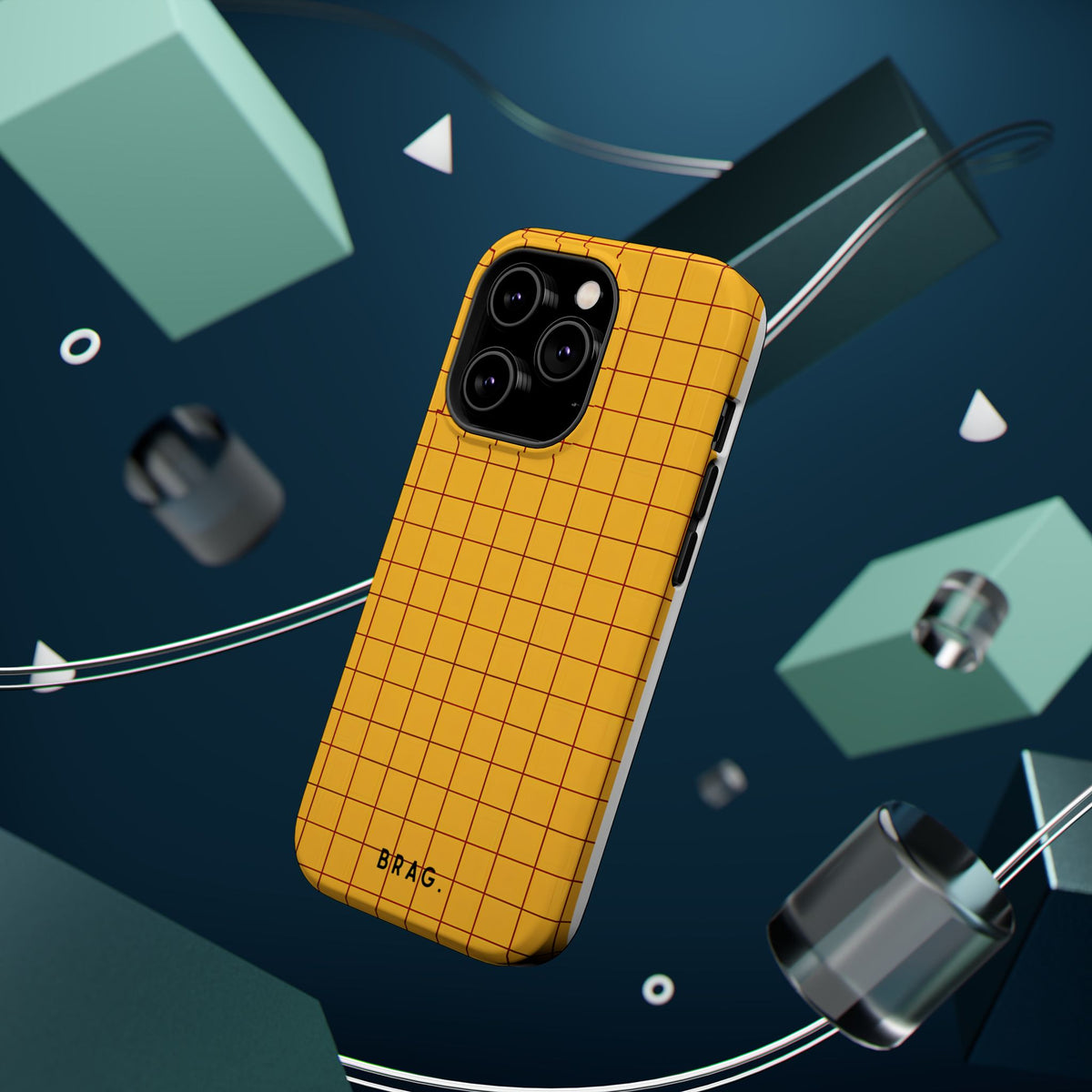 Cheese Grid Magnetic Impact-Resistant Phone Case