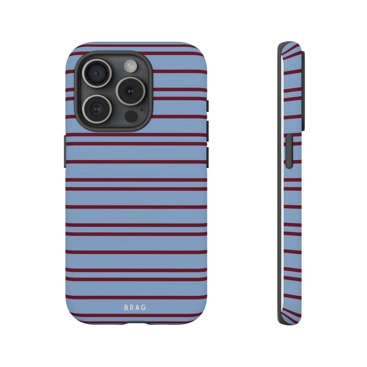 Nautical Stripe Tough Phone Case – Shockproof Protective iPhone Cover