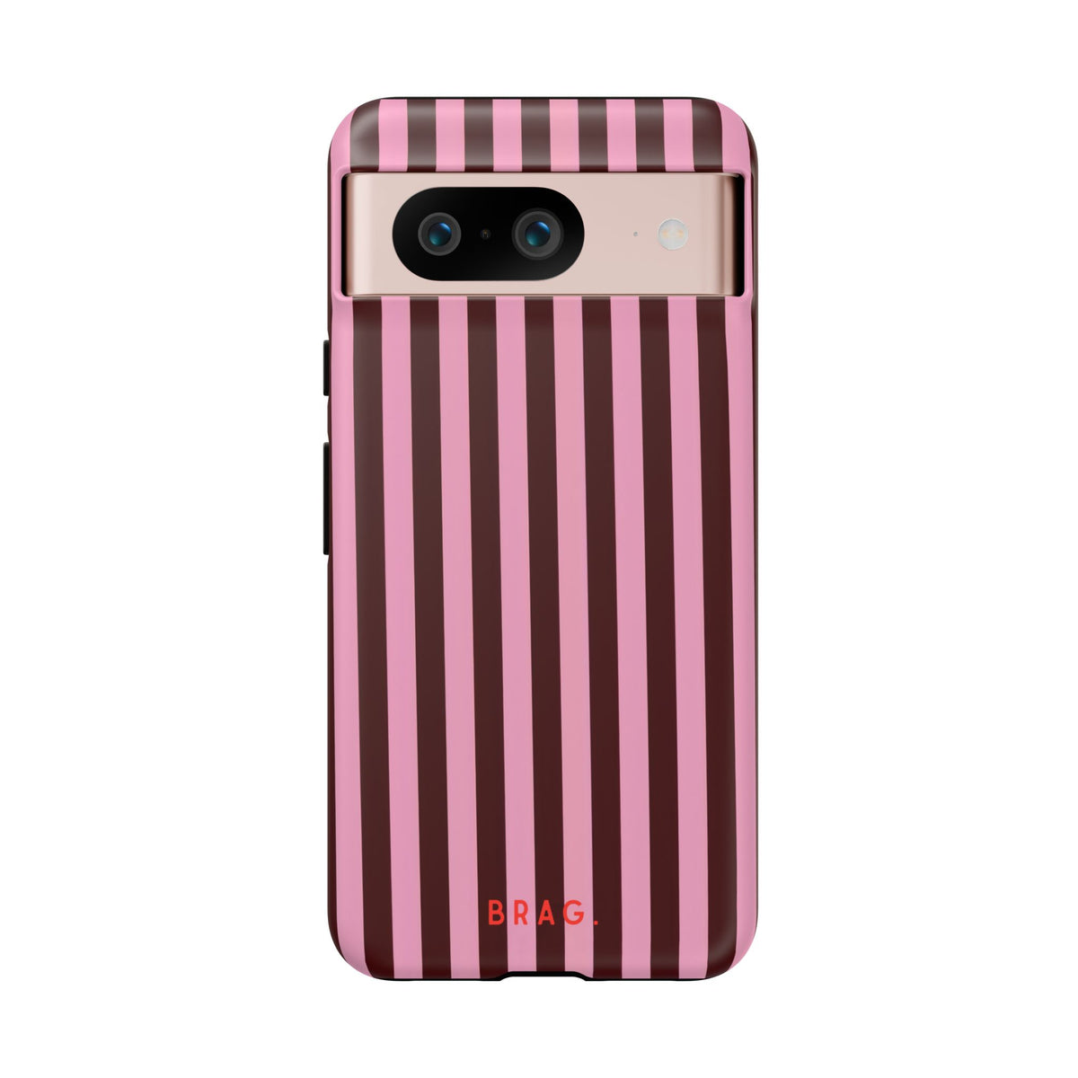 Candy Stripe Tough Phone Case – Shockproof Protective iPhone Cover