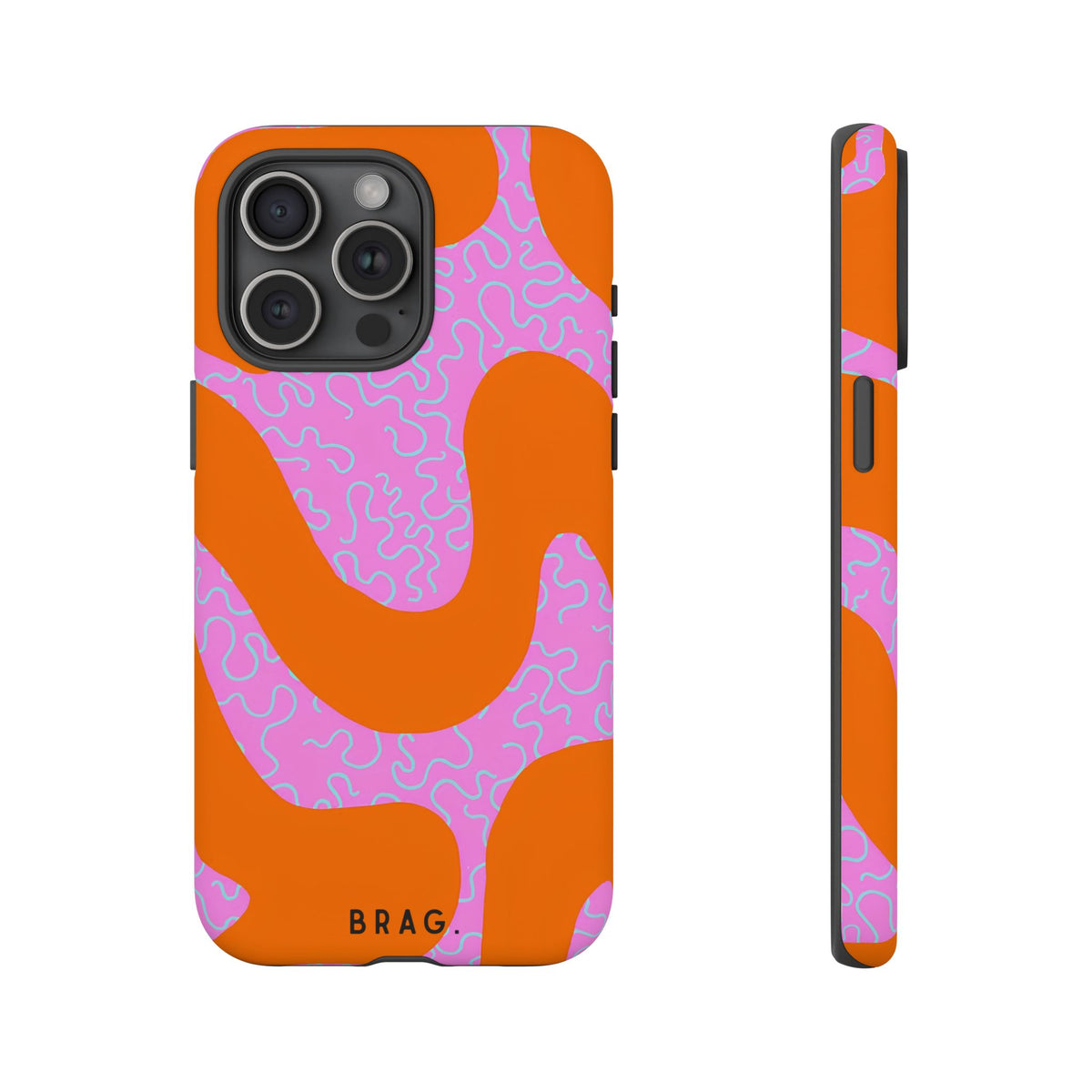 Coral Kiss Tough Phone Case – Shockproof Protective iPhone Cover