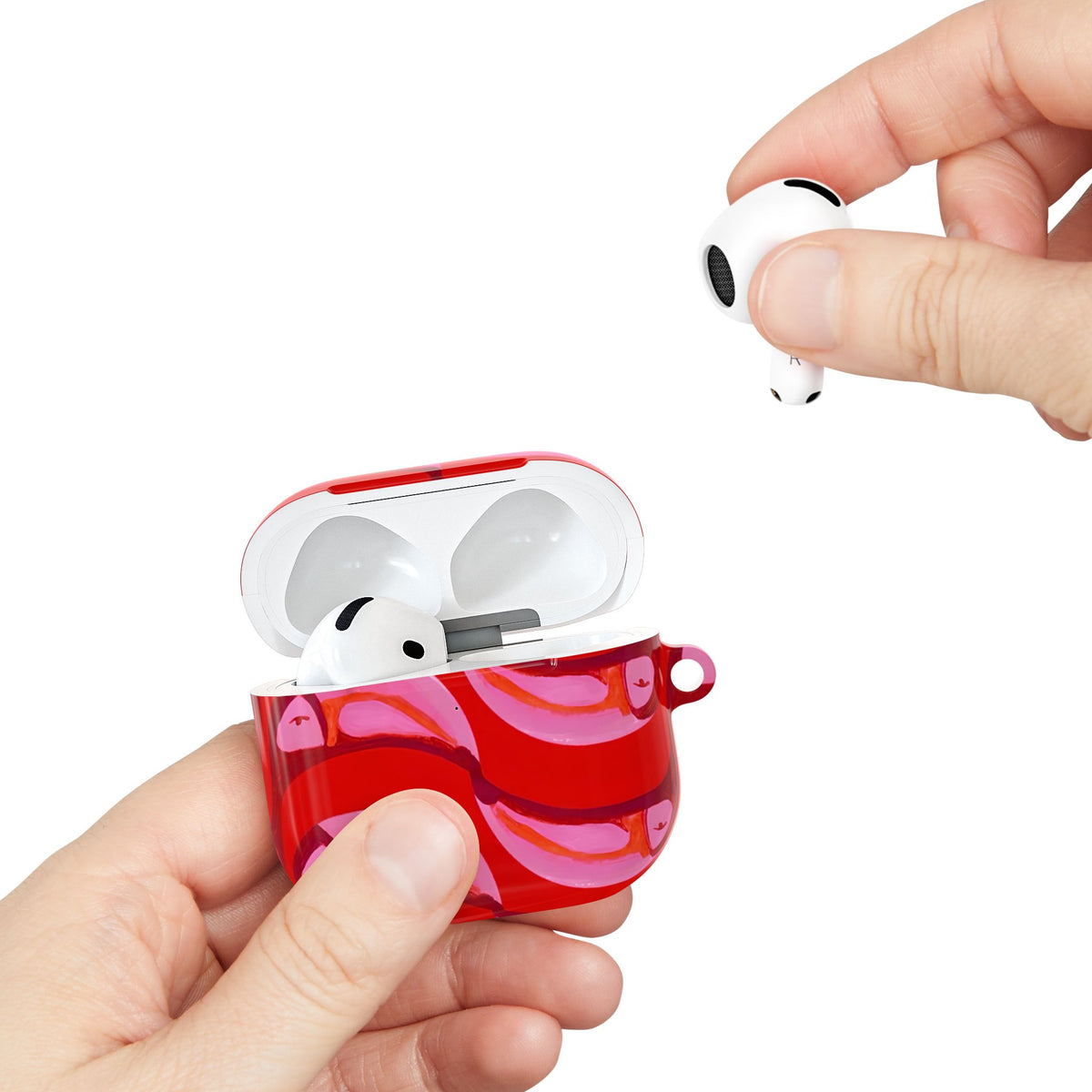 Pink Current AirPod Case – Slim Protective Charging Case